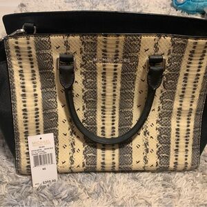 Michael Kors Bags New Michael Kors Black Snake Print Purse